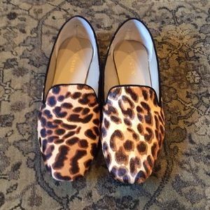 Cheetah print cow hair Hyde loafers